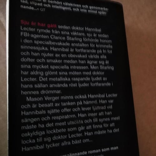 Hannibal av Thomas Harris. Very Fine plus