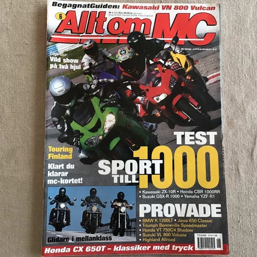 ALLT OM MC NR 6 2004 NUCLEAR RIDERS MC,JAWA 650,HONDA VT 750,BONNEVILLE,BMW K