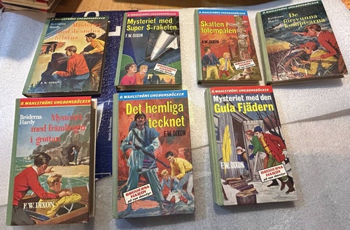 7 styck böcker Bröderna Hardy av F. W. Dixon, Very good plus, nr 2