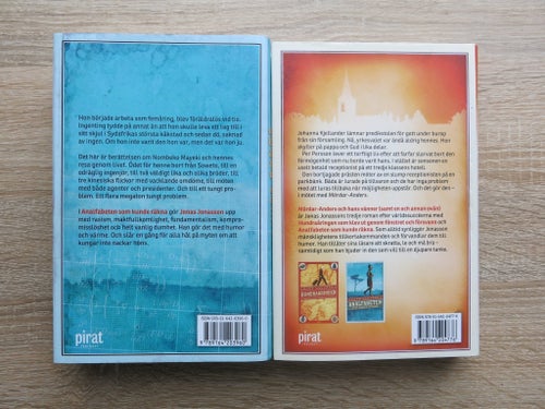 Jonas Jonasson: Två böcker - "Analfabeten som kunde räkna" och "Mördar-Anders