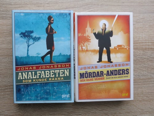 Jonas Jonasson: Två böcker - "Analfabeten som kunde räkna" och "Mördar-Anders