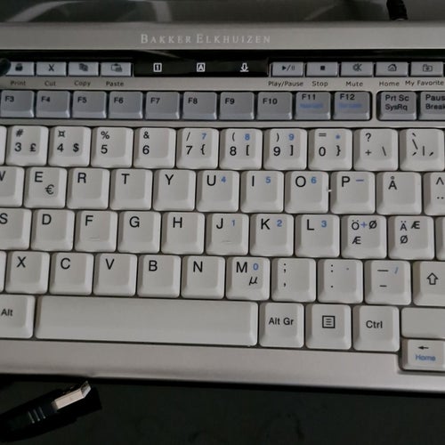 Ergonomiskt Premiumtangentbord BakkerElkhuizen S-Board 840 Design Nyskick