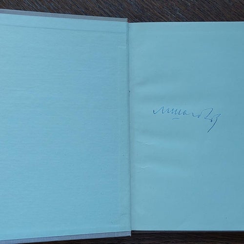Michail Sjolochov. Signerad bok "Stilla flyter Don", 1960