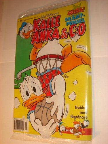 KALLE ANKA & Co I ORIGINAL PLAST leksak 2001 35 SKÄMTPENSEL