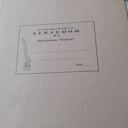 Skrivbok, linjerat bok