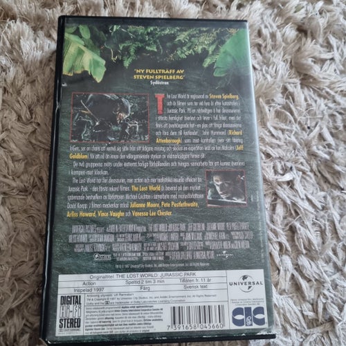 The Lost World: Jurassic Park VHS Hyr