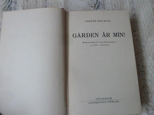 GÅRDEN ÄR MIN! ,  J. HOCKING,  1936,  BÖCKER
