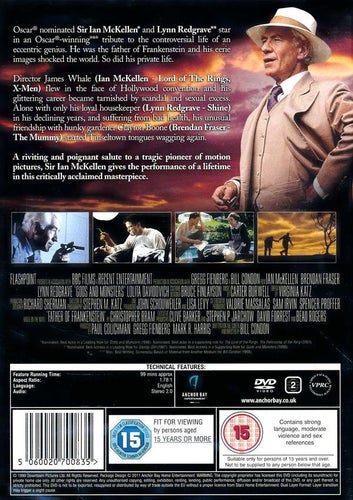Gods and Monsters (1998) Bill Condon med Ian McKellen och Brendan Fraser.