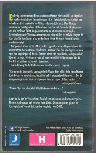 I natt är du död: en kriminalroman från Sandhamn / Viveca Sten