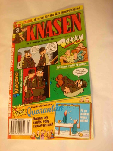 KNASEN (svensk) NY OLÄST Nr 3 1996 Quarantän bilaga