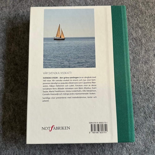Svenska visor - Den gröna samlingen - Noter & text