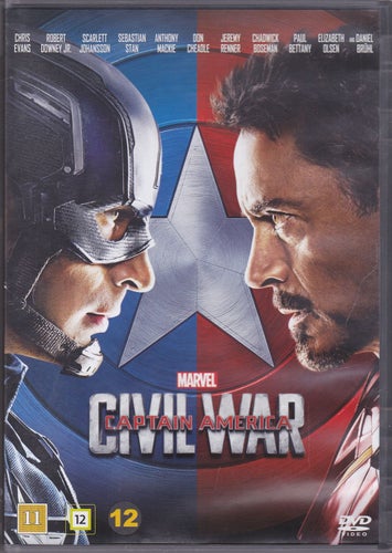 DVD / Captain America: Civil War / Marvel / Scarlett Johansson, Chris Evans