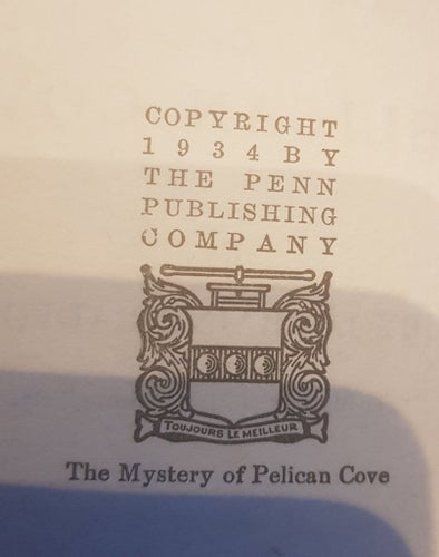The Mystery of Pelican Cove, Ruby Lorraine Radford, 1934, FÖRSTA UTGÅVA, skicket