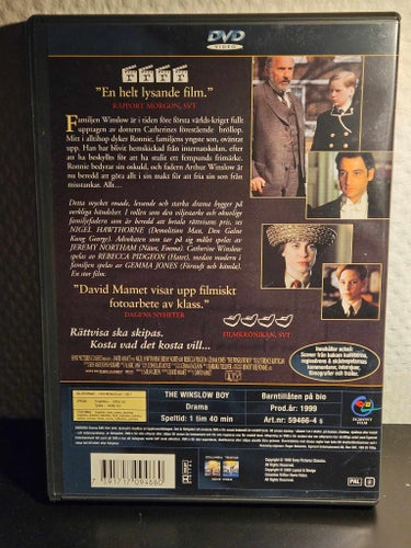Titel: Fallet Winslow / The Winslow Boy (Drama 1999) DVD