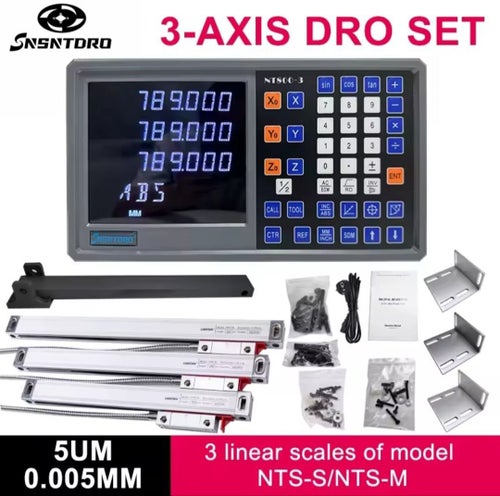 DRO 3-Axligt Digitalt Mätsystem NT800-3 – 5µm – Fräs & Svarv