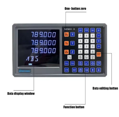 DRO 3-Axligt Digitalt Mätsystem NT800-3 – 5µm – Fräs & Svarv