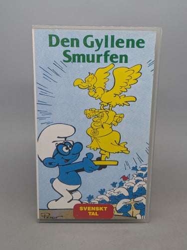 Smurfarna - Den gyllene Smurfen - Svenskt tal - VHS