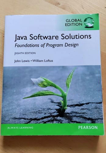 Java Software Solutions: Foundations of Program Design, John Lewis & William
