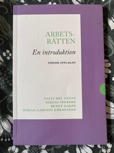Arbetsrätten: En introduktion av Naiti Del Sante, Niklas Selberg, Bengt Garpe,