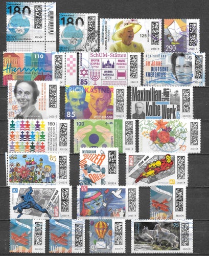 Bund bis 2026 - Lot Sondermarken gestempelt und papierfrei