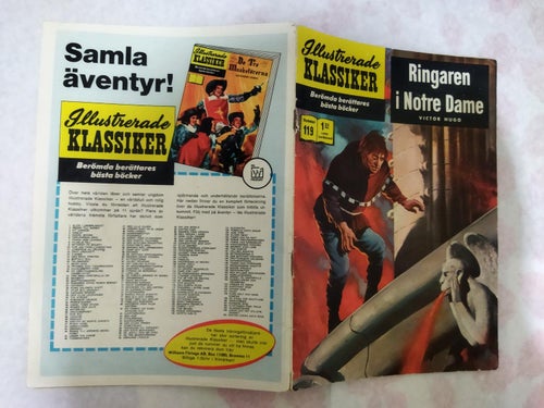 Illustrerade Klassiker nr 119 Ringaren i Notre Dame av Victor Hugo. Very Good +