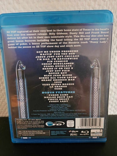 ZZ Top Live From Texas Blu-ray Konsert Rock Import