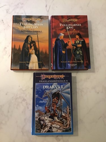 Dragonlance: Draklegender 1, 4, 5 av Margaret Weis och Tracy Hickman