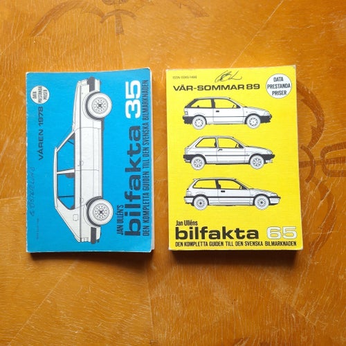 Bilfakta 35 våren 1978 och Bilfakta 65 vår-sommar 89