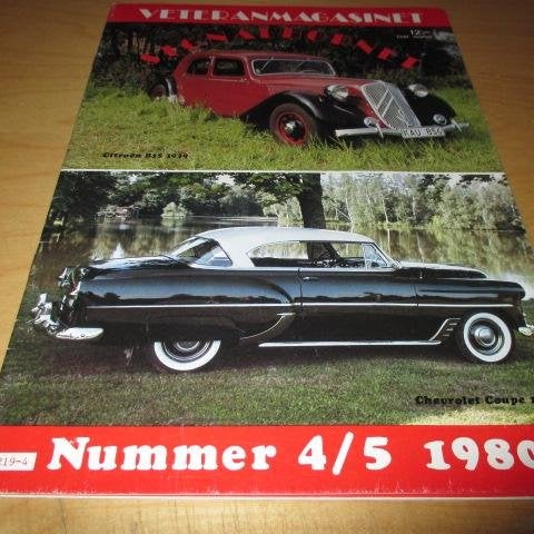 SIGNALHORNET NR 4-5 1980. CITROËN B15 1939, DODGE DELUXE 1935 ,M.M