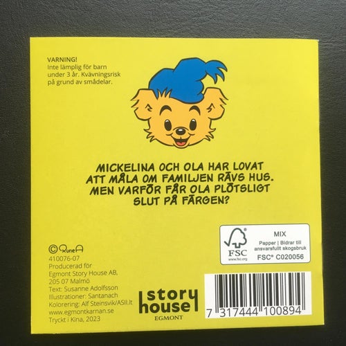 BAMSE MÄSTERMÅLARNA - KÄRNAN bok i pixi format