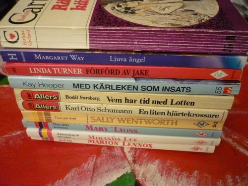 BOK, 10 STYCKEN POCKET BÖCKER, LJUVA ÄNGEL, FÖRFÖRD AV JAKE, MED KÄRLEKEN SOM IN