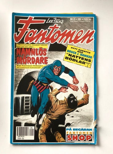Fantomen Serietidning Nr 21 1991 Tecknade serier Deckare Äventyr Fantasy