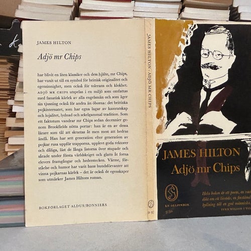 Adjö Mr Chips av James Hilton, bok, Very good plus