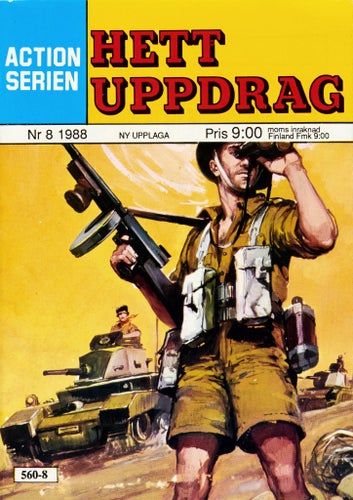 Actionserien Serietidning 1988 nr 8 – Hett uppdrag (Oläst arkivex)