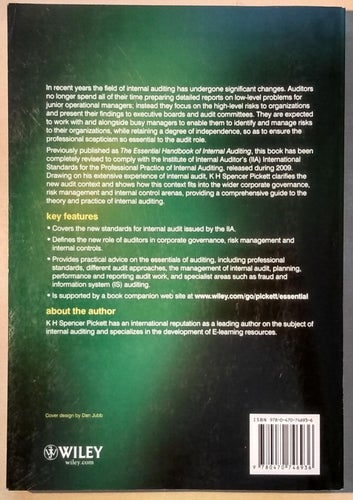 The Essential Guide to Internal Auditing, 2nd Edition / K H Spencer Pickett