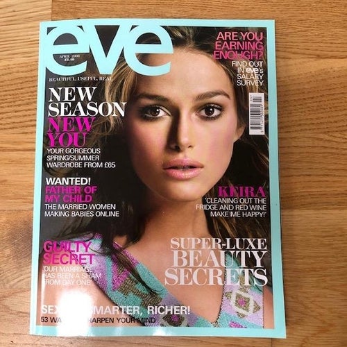 EVE Vintage Magazine April  2008 - Keira Knightley Front Cover