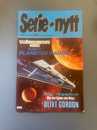 Serie nytt 9 1981 Stjärnornas krig Star Wars