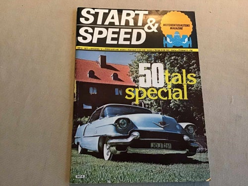 START & SPEED NR 8 1977 50 tal SPECIAL CADILLAC POATER,BUICK