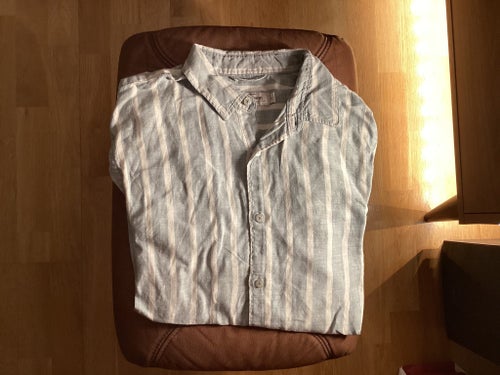 Dressmann grönvit skjorta, storlek M