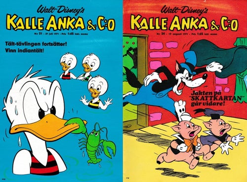 Kalle Anka & Co Nr 31 & 34 (1971)