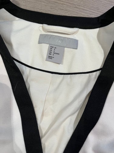 H&M vit kavaj, storlek 36