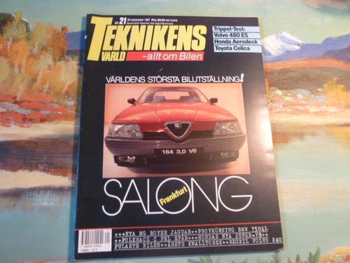 TEKNIKENS VÄRLD, 30/09 1987, NR 21,