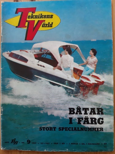 Teknikens Värld nr 9 1957: Roulette 50 cc, test av Opel Kapitän