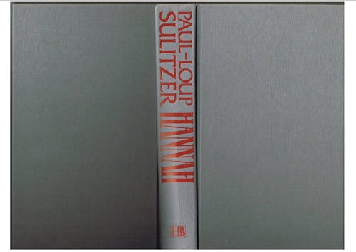 HANNAH - Paul-Loup Sulitzer (1989)