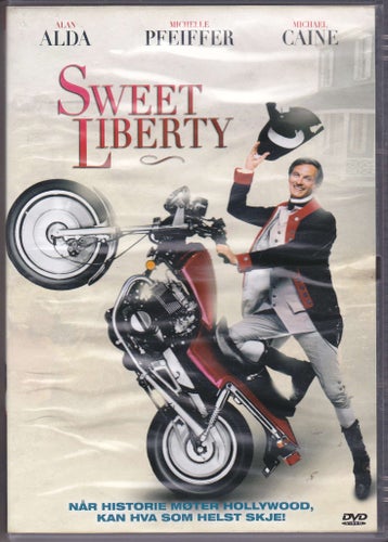 DVD / Sweet Liberty / Alan Alda, Michelle Pfeiffer, Michael Caine / Nära nyskick