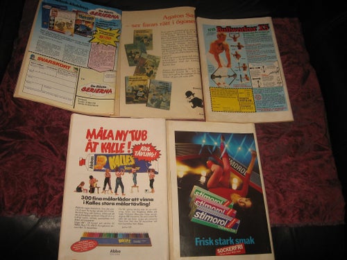5 ST BUSTER SERIETIDNING NR 24 1978 + NR 2 1983 + NR 14 + NR 19 1984 +NR 22 1986