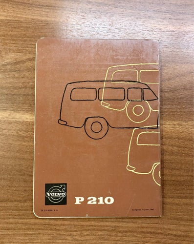 Volvo P 210 Instruktionsbok