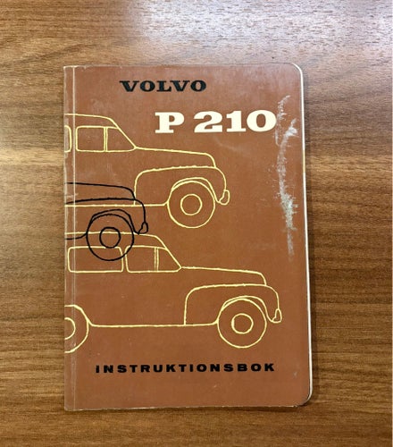 Volvo P 210 Instruktionsbok