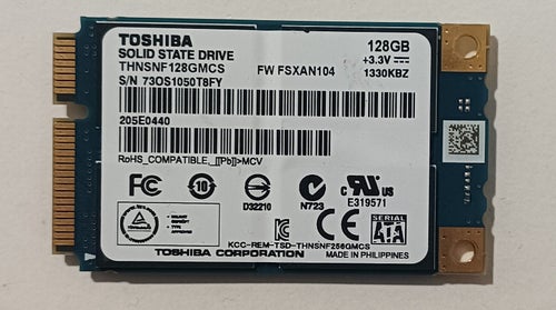 Toshiba Solid State Drive 128GB Testad
