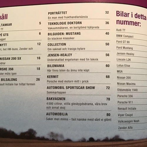 AUTOMOBIL NR 11 1995 ALLT OM FORD MUSTANG.VIPER COUPE,OLDSMOBILE 1948,FORD GT